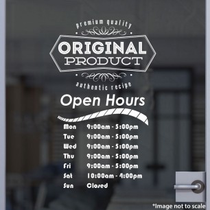 Open Hours With Logo Style 46
